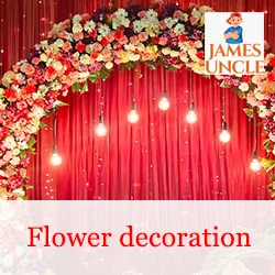 Flower decoration Mr. Ashim Nath in Sarsoona